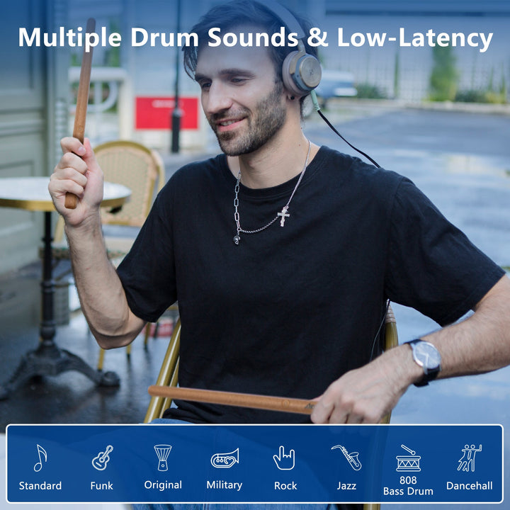 Drumming anywhere with air drums